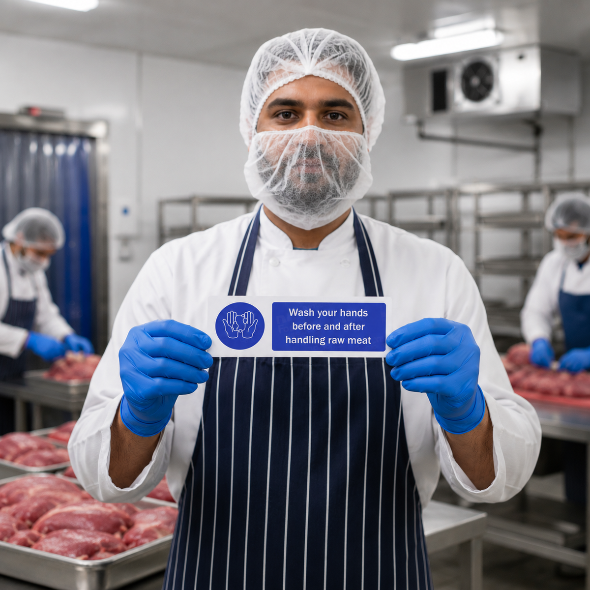 Wash Hands After handling Raw Meat