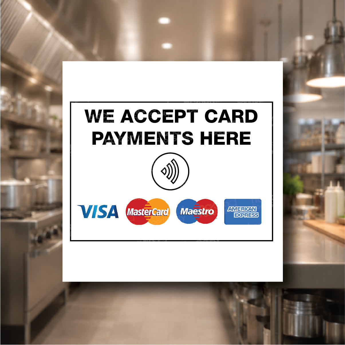 We accept card payments here