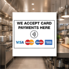 We accept card payments here