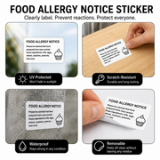 Food allergy notice
