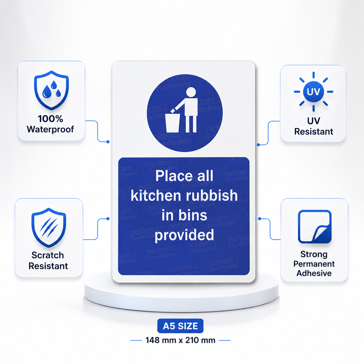 Place all Kitchen Rubbish in bin