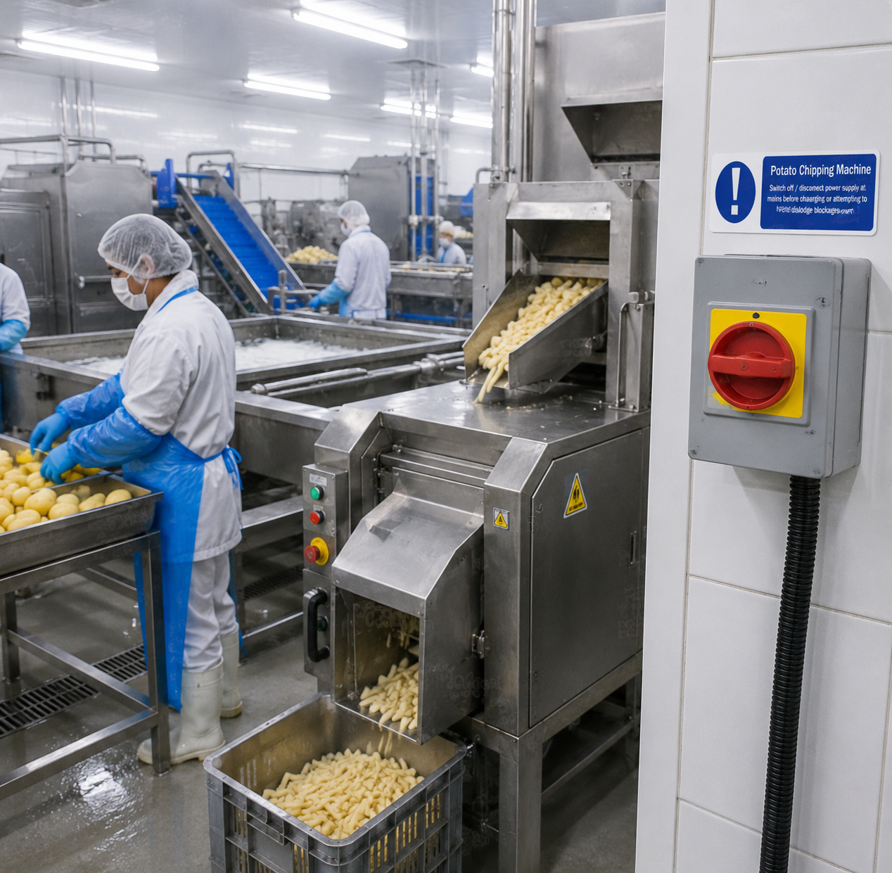 Potato Chiping Machine