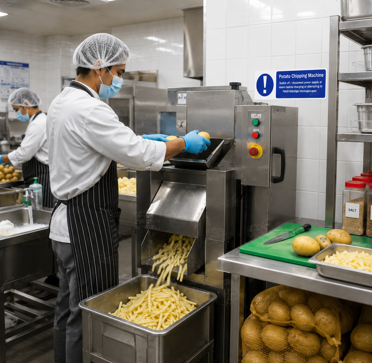 Potato Chiping Machine