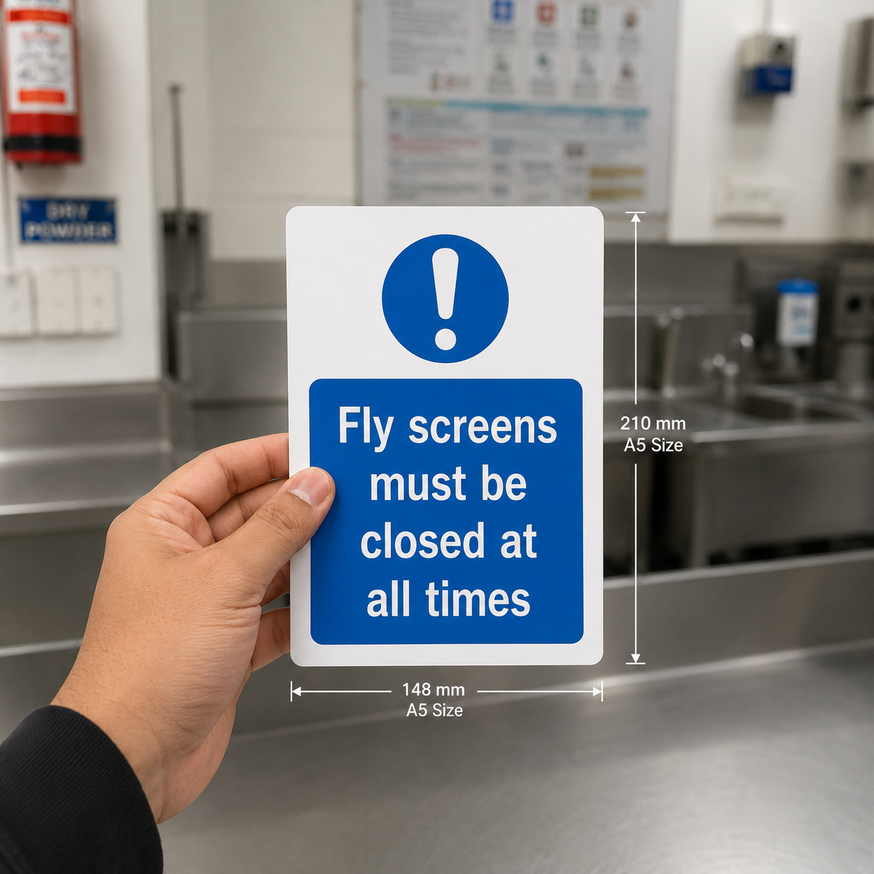Fly Screens must be closed