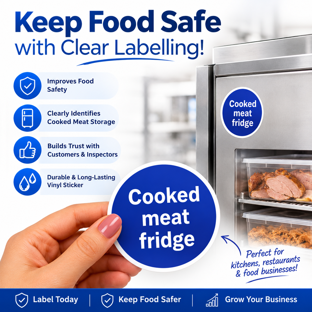 Cooked meat fridge