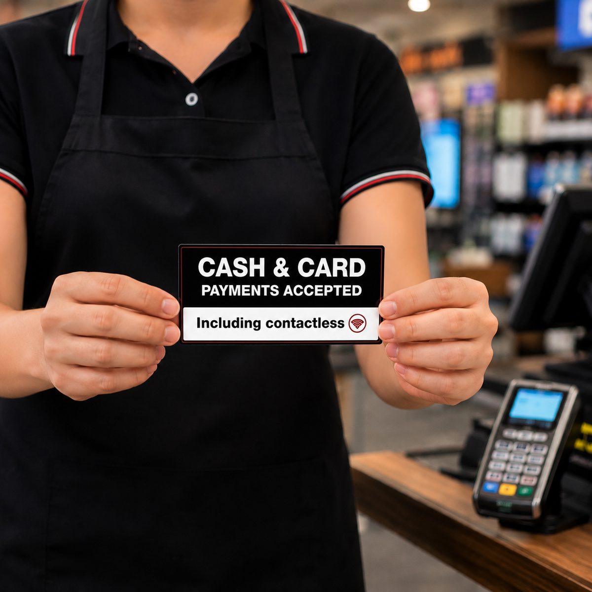 Cash & Card payments Accepted