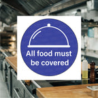 All food must be covered sticker