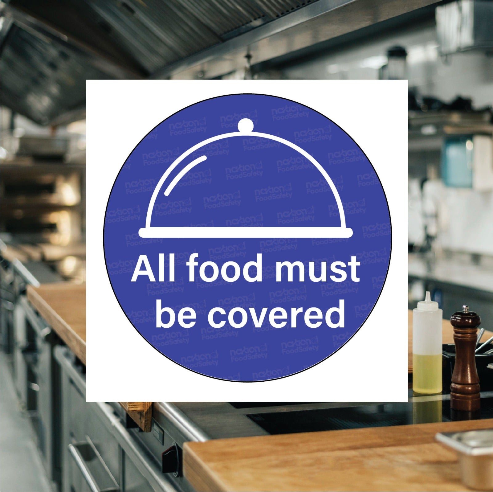 All food must be covered sticker