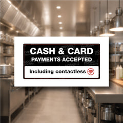 Cash & Card payments Accepted