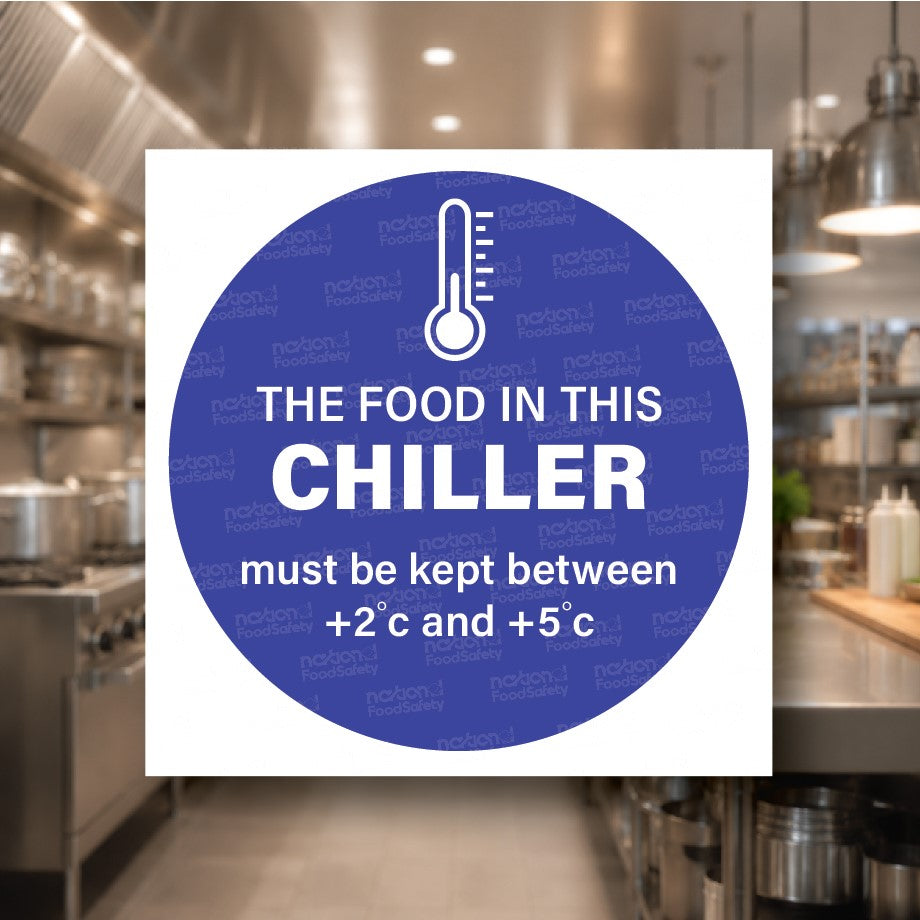 Chiller Temperature Sign