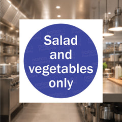 Salad & vegetables only