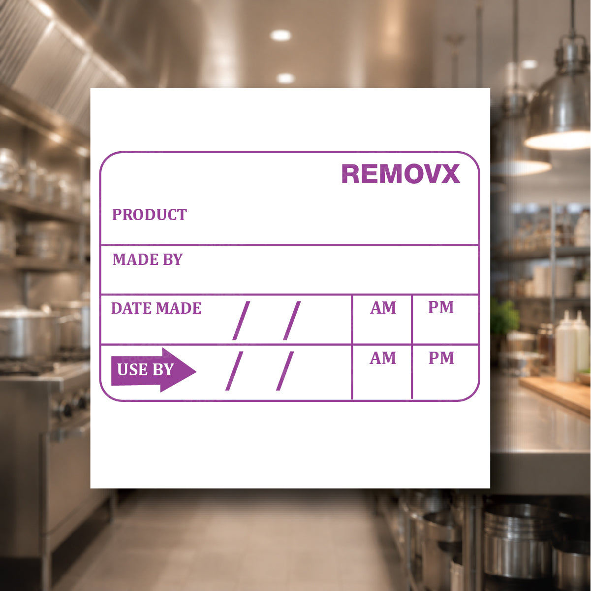 Product date/ time label