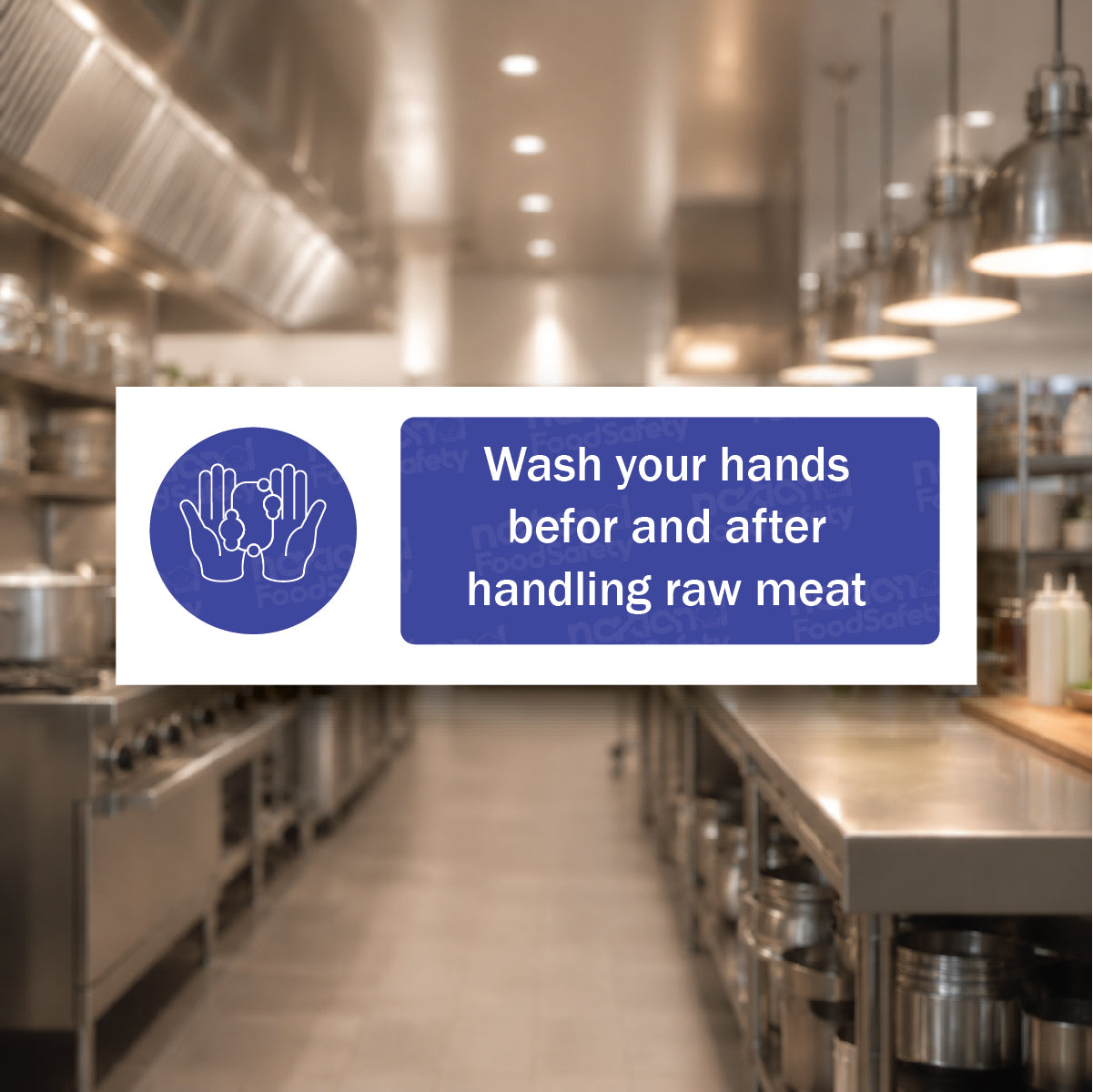 Wash Hands After handling Raw Meat