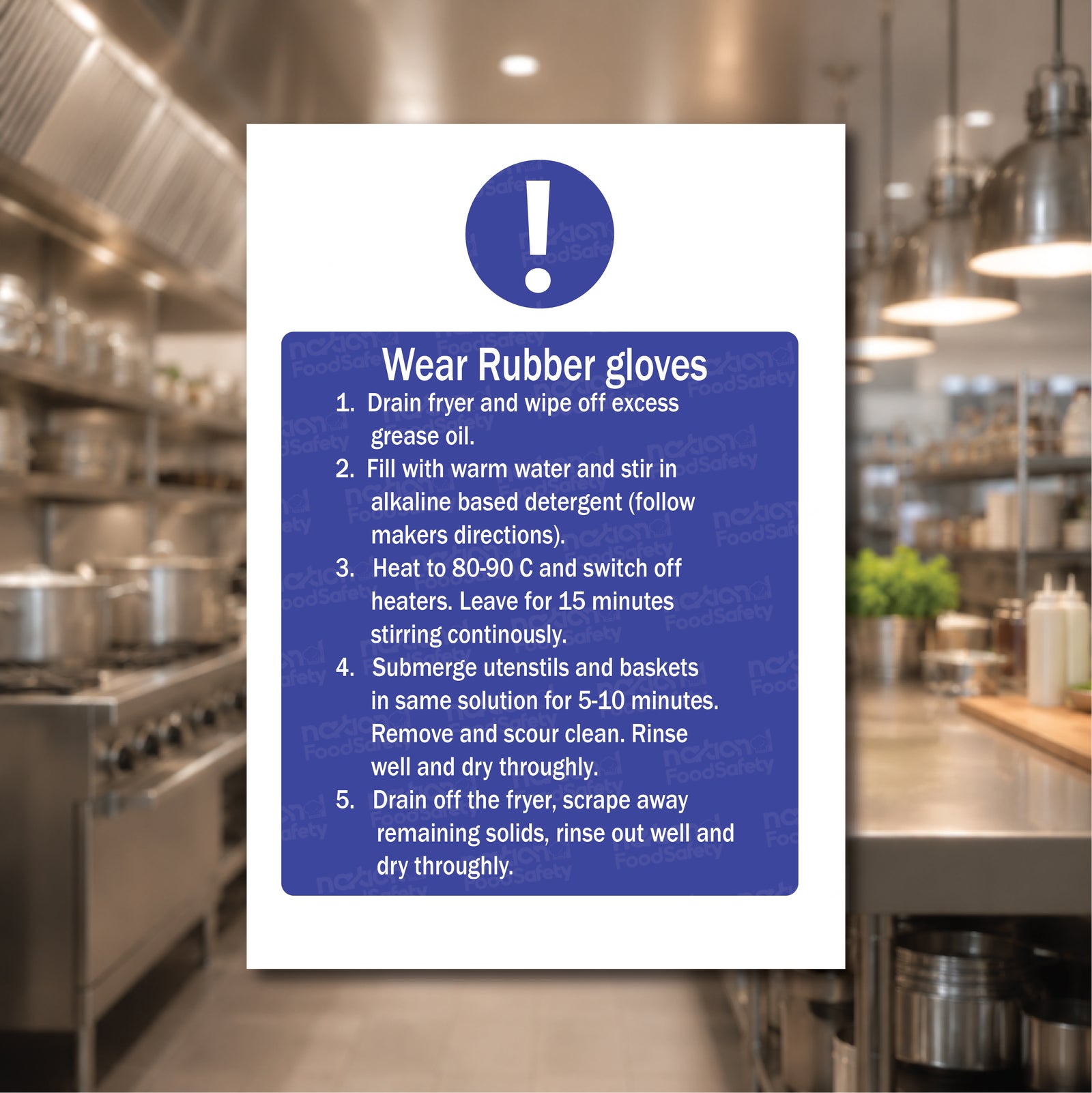 Wear Rubber Gloves